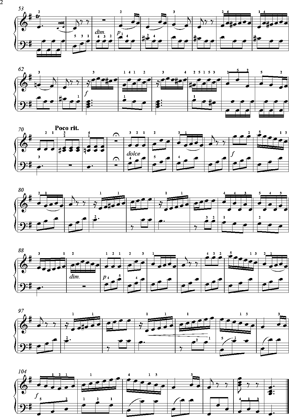 Clementi, op. 36, Sonatine 2, 3.Satz, Allegro, Seite 1